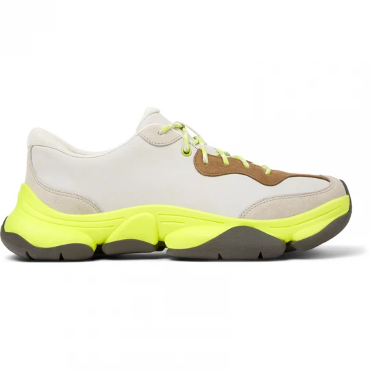 Foto van product CAMPER Twins - Vrijetijdsschoenen voor Heren - Wit, Beige, Bruin, Smooth leather