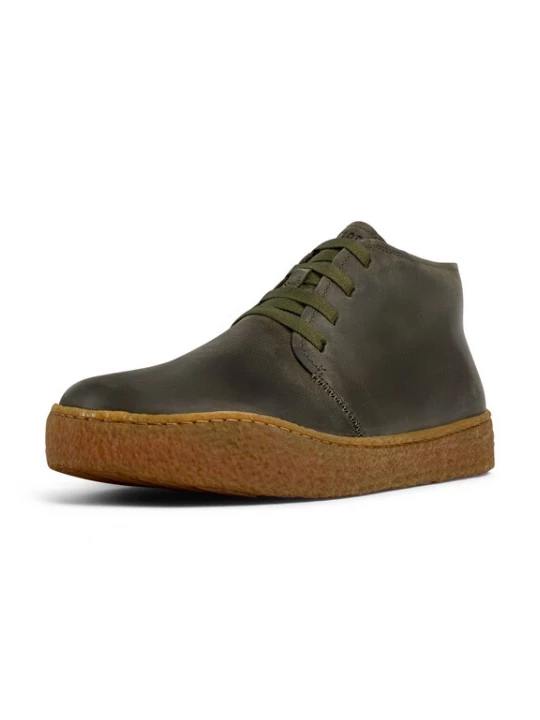 Foto van product CAMPER Veterlaarzen 'Peu Terreno' karamel / donkergroen