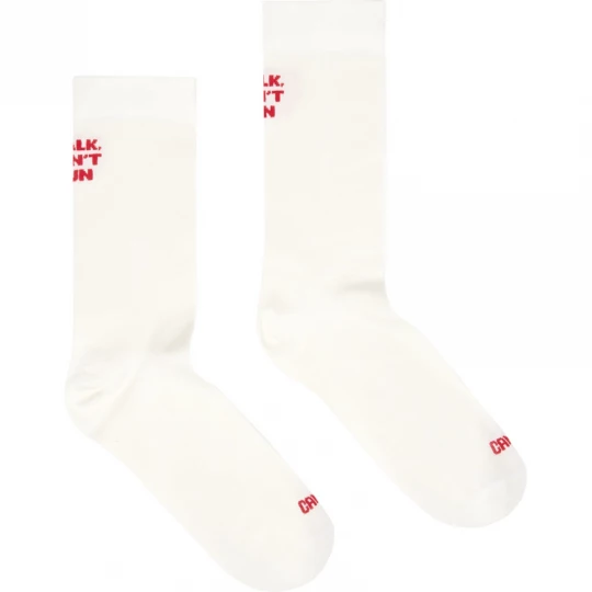 Foto van product CAMPER White Seacell mid-length socks - Unisex Sokken - Wit, Cotton fabric