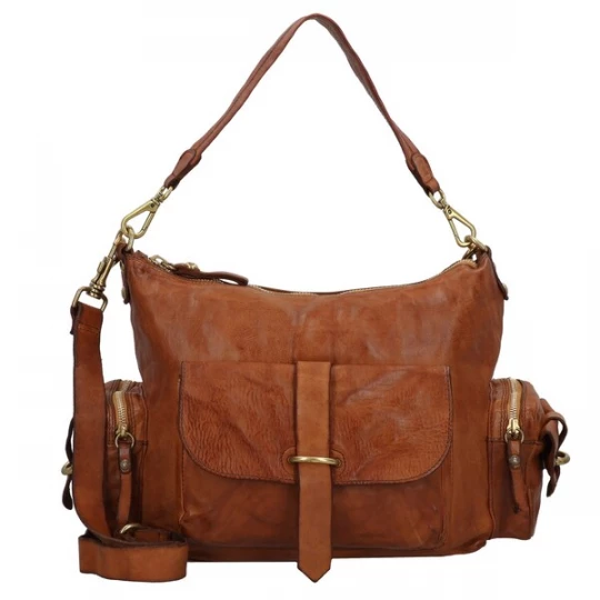 Foto van product Campomaggi Schoudertas 'Elda' cognac