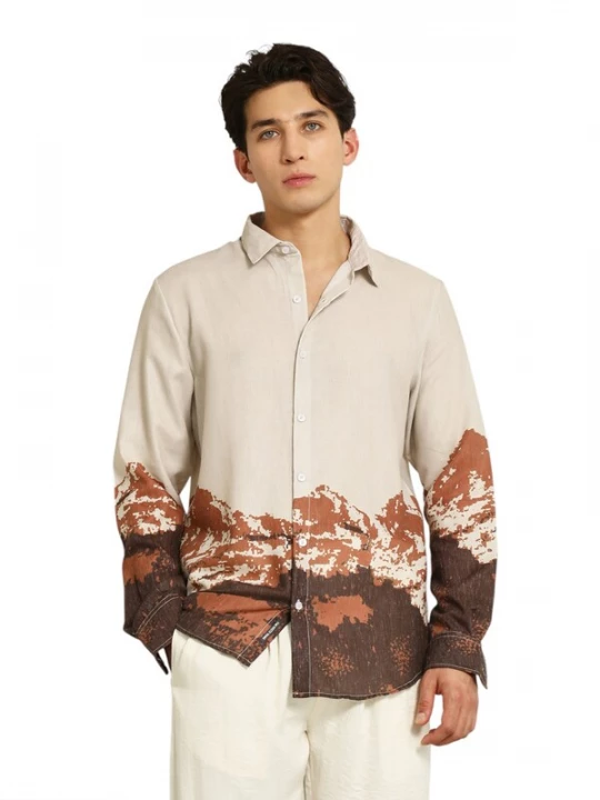 Foto van product Campus Sutra Overhemd 'Maren' beige / bruin / roestbruin