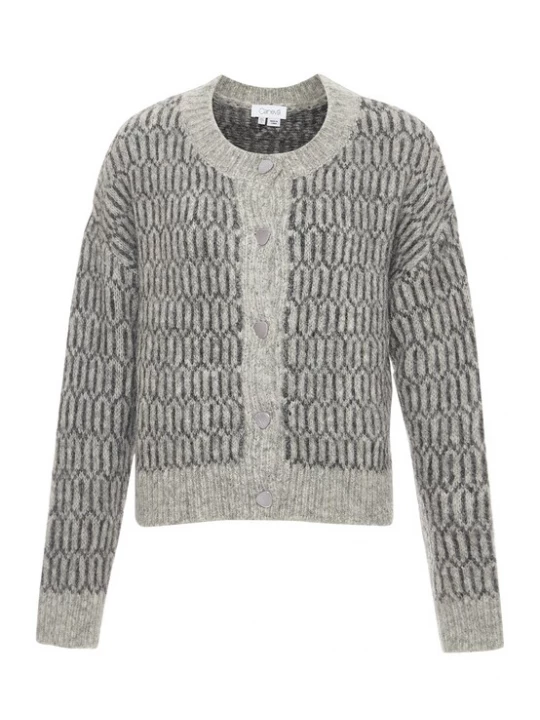 Foto van product caneva Gebreid vest grijs / donkergrijs
