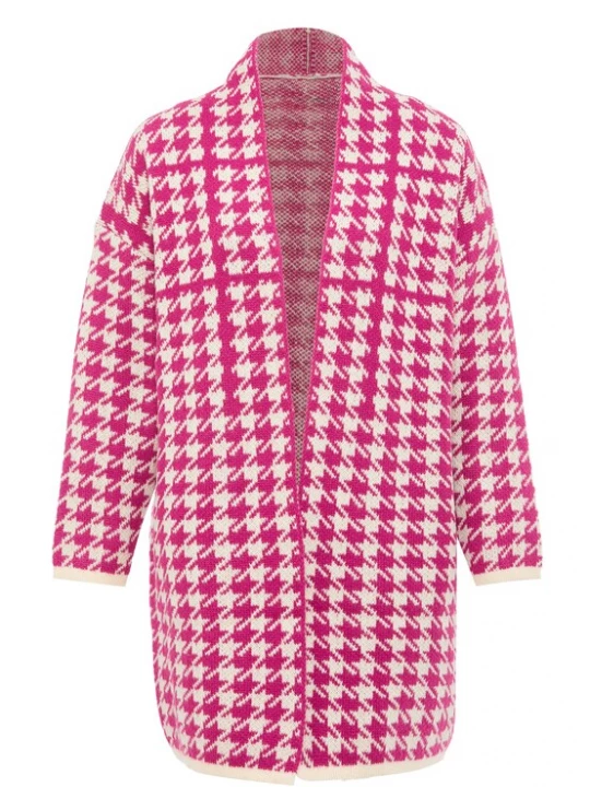 Foto van product caneva Gebreid vest pink / wolwit