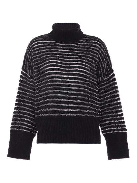 Foto van product caneva Trui zwart / offwhite