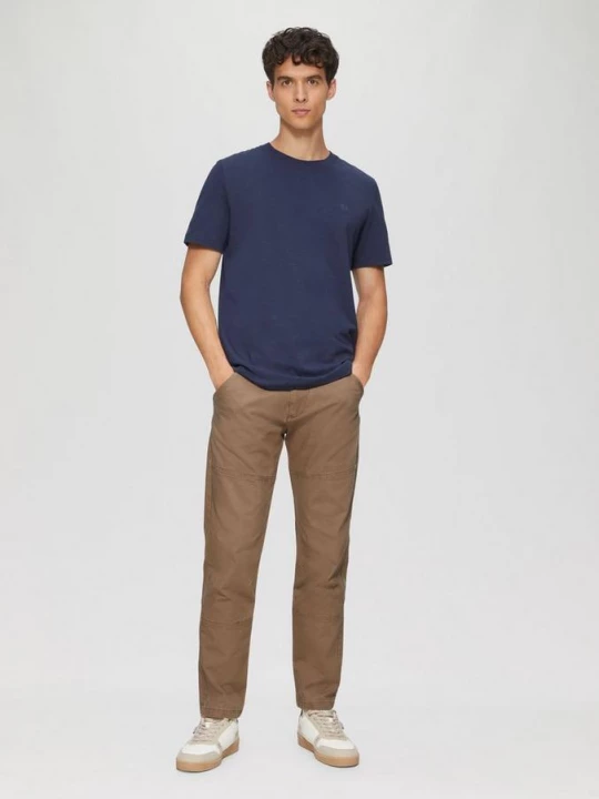 Foto van product Canvas chino met naaddetails s.Oliver bruin