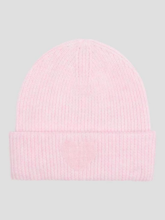Foto van product Cap met gebreid patroon en applicatie s.Oliver roze