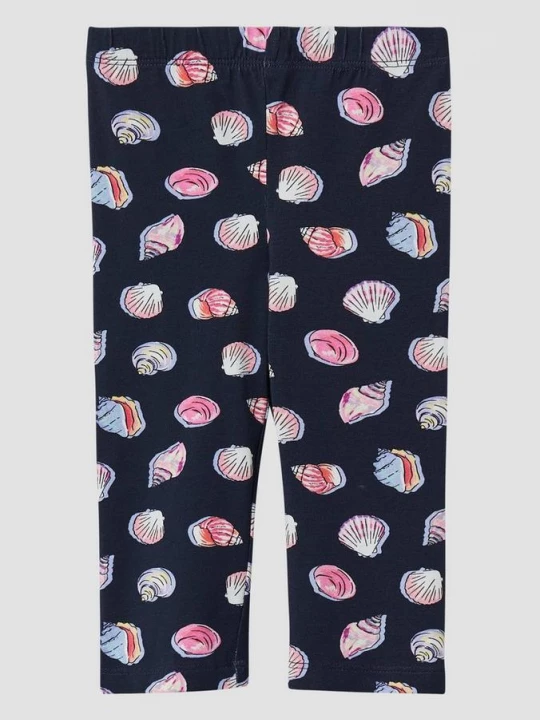 Foto van product Caprilegging van een katoenmix met print all-over s.Oliver blauw