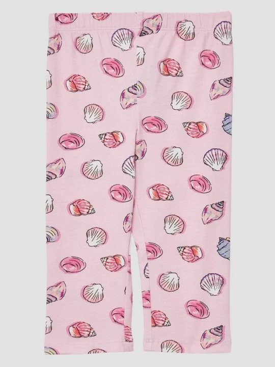 Foto van product Caprilegging van een katoenmix met print all-over s.Oliver roze