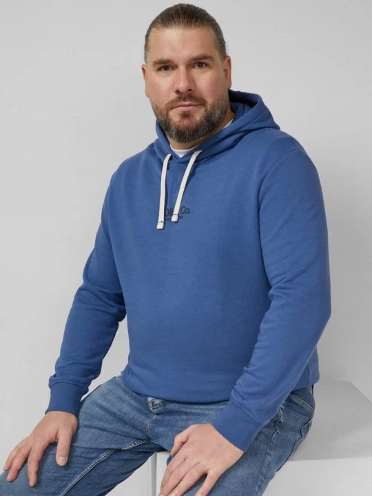 Foto van product Capuchon van katoenmix met logoprint s.Oliver blauw