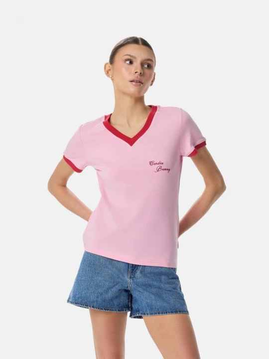 Foto van product Cardio Bunny Shirt 'RETRO' pink