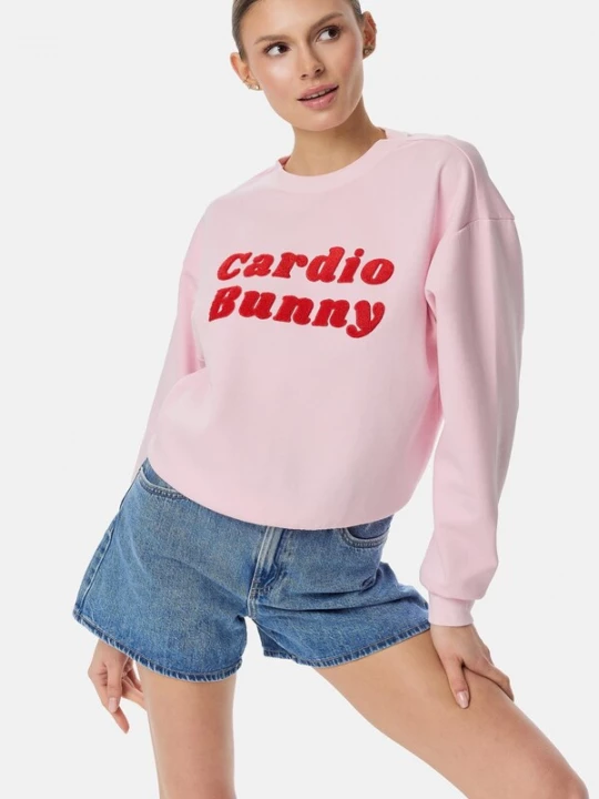 Foto van product Cardio Bunny Sweatshirt 'RETRO LOGO' pink