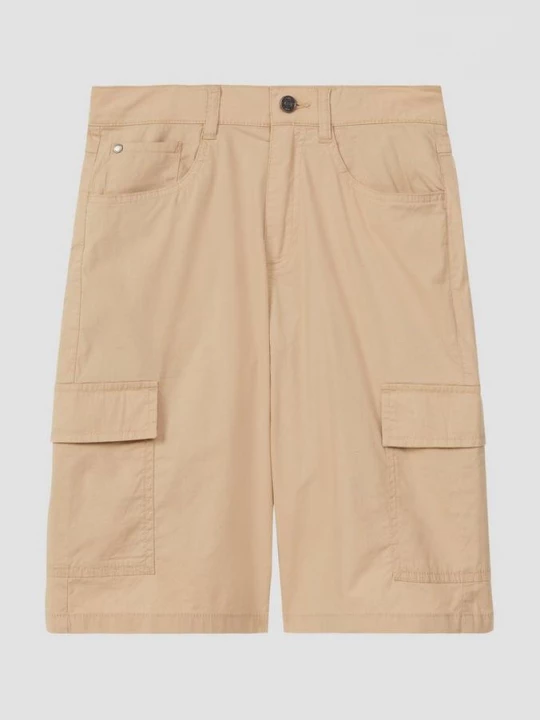 Foto van product Cargobermuda in baggy look van stretchkatoen s.Oliver beżowy