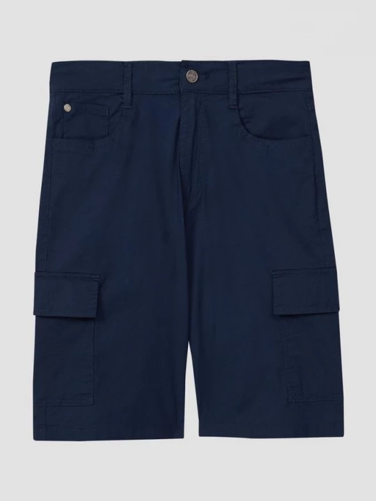 Foto van product Cargobermuda in baggy look van stretchkatoen s.Oliver blauw