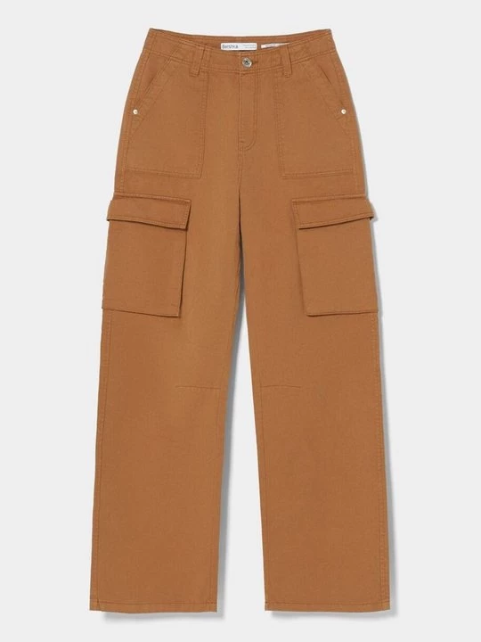 Foto van product Cargobroek Bershka bruin