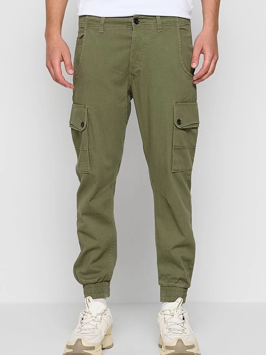 Foto van product Cargobroek Jack&Jones olijfgroen
