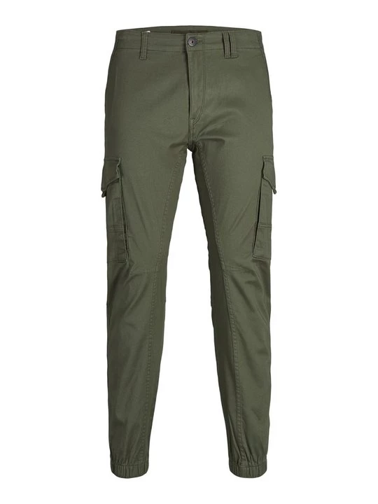 Foto van product Cargobroek Jack&Jones olijfgroen gemêleerd