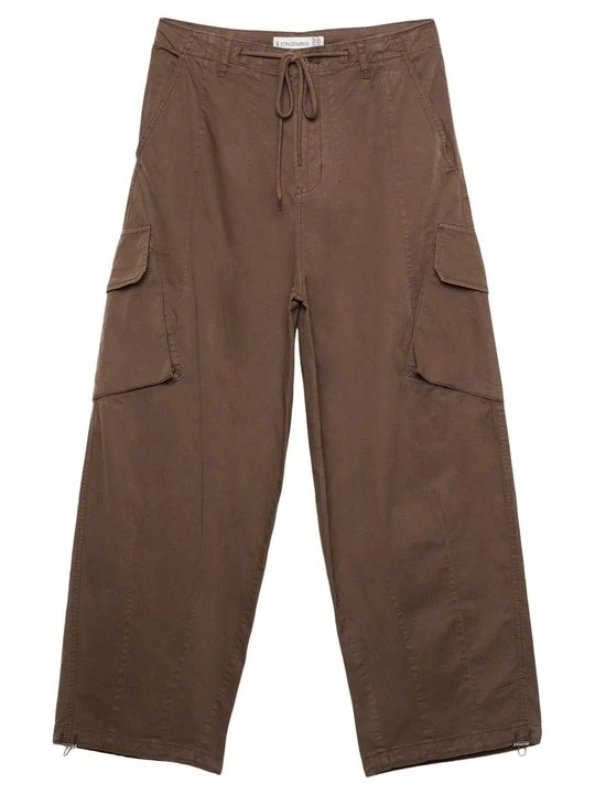 Foto van product Cargobroek Stradivarius donkerbruin