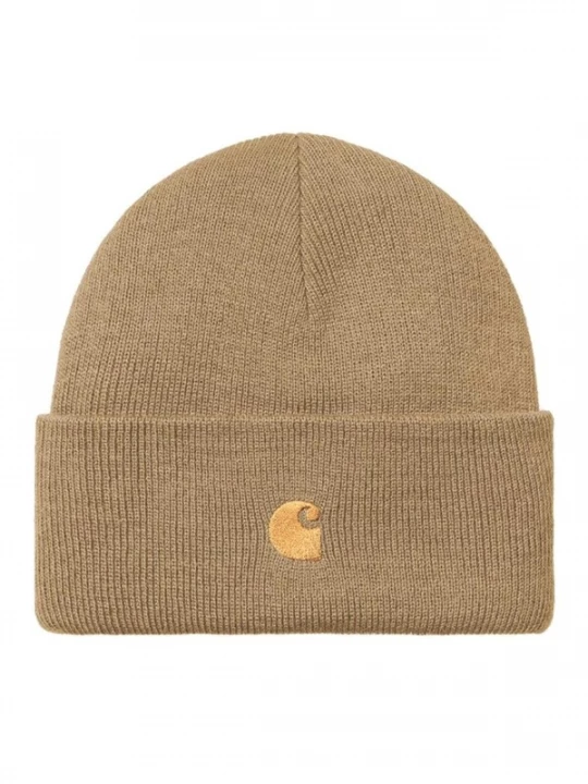 Foto van product Carhartt WIP Hoed 'Chase Beanie Peanut / Gold' bruin