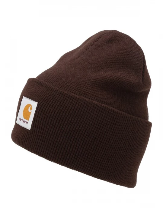 Foto van product Carhartt WIP Muts chocoladebruin / mosterd / wit