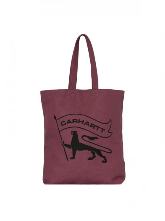 Foto van product Carhartt WIP Schoudertas 'Stamp Tote Dusty Fuchsia / Black' bordeaux