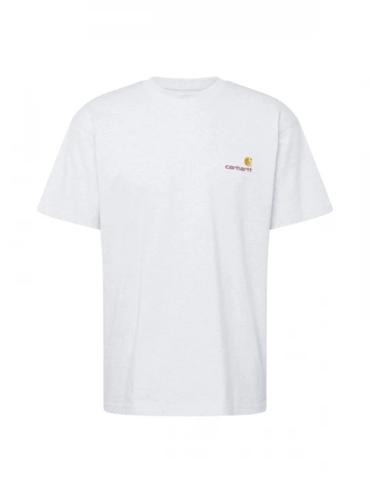 Foto van product Carhartt WIP Shirt 'American Script' goud / lichtgrijs / wijnrood