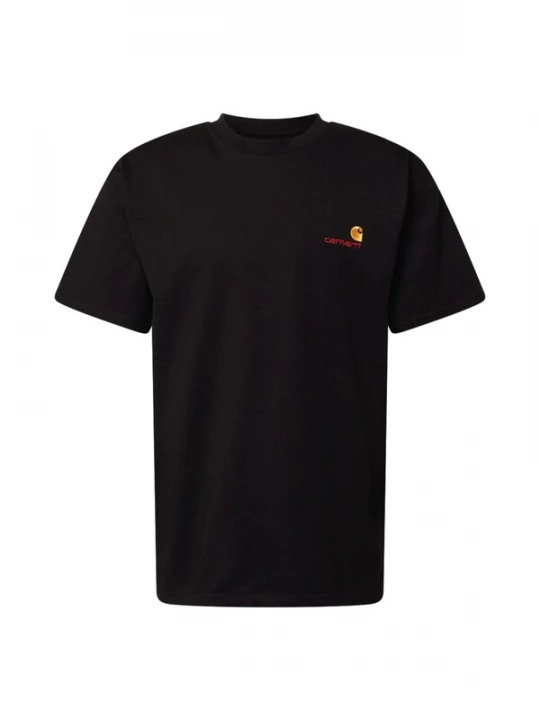 Foto van product Carhartt WIP Shirt 'American Script' goudgeel / bourgogne / zwart