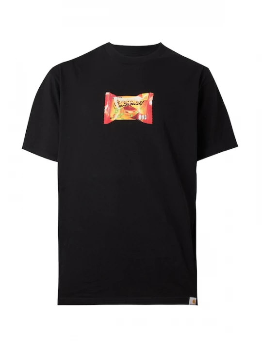 Foto van product Carhartt WIP Shirt 'Road Side Snack' donkergeel / lichtrood / zwart / wit
