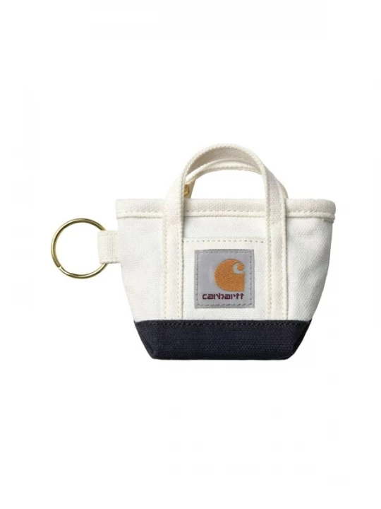 Foto van product Carhartt WIP Sleutelhanger 'Mini Tote Bag Keychain Natural / Blue' blauw