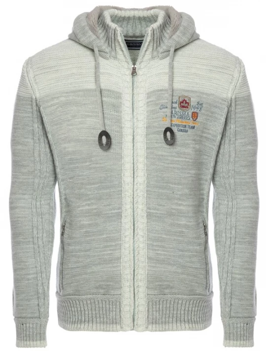 Foto van product CARISMA Gebreid vest grijs / wit