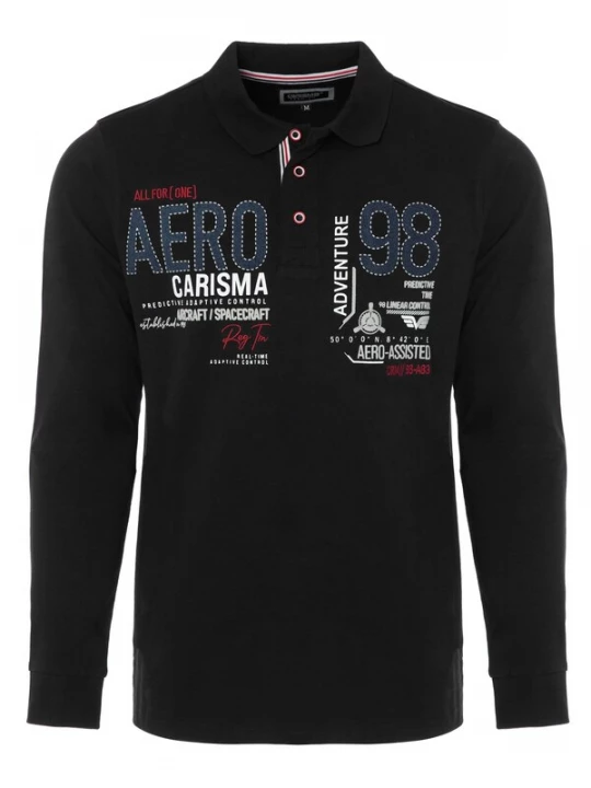 Foto van product CARISMA Shirt blauw / bloedrood / zwart / wit