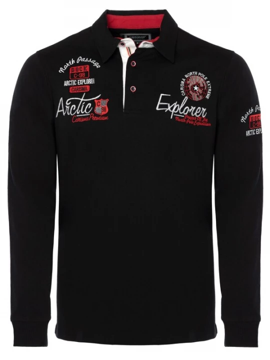 Foto van product CARISMA Shirt kersrood / zwart / wit