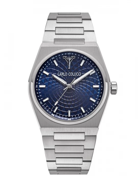 Foto van product Carlo Colucci Analoog horloge 'CC600' blauw / zilver