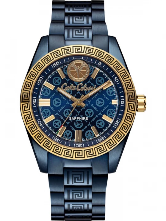 Foto van product Carlo Colucci Analoog horloge ' Dottori ' blauw / goud