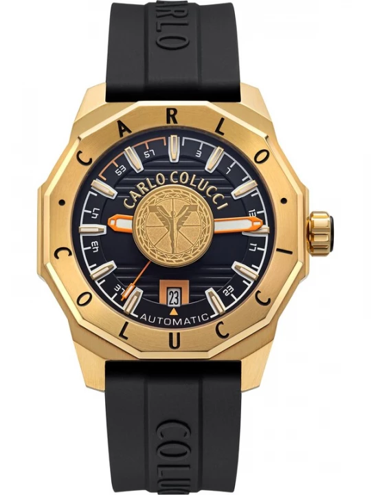 Foto van product Carlo Colucci Analoog horloge ' Drabbe ' goud / zwart