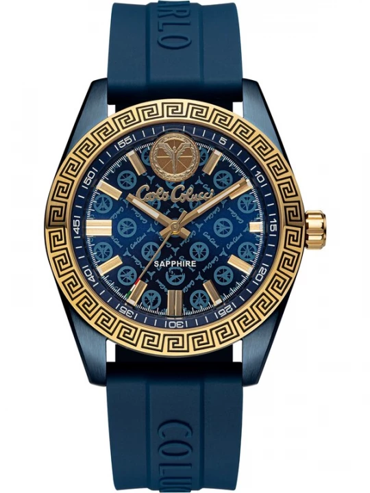 Foto van product Carlo Colucci Analoog horloge ' Draghi ' blauw / goud