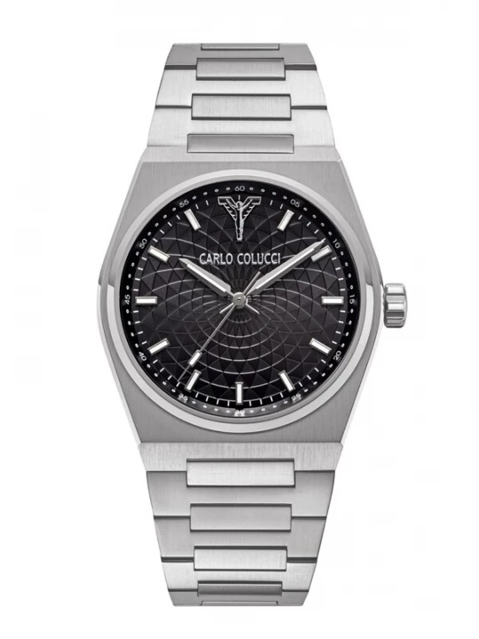 Foto van product Carlo Colucci Analoog horloge zwart / zilver