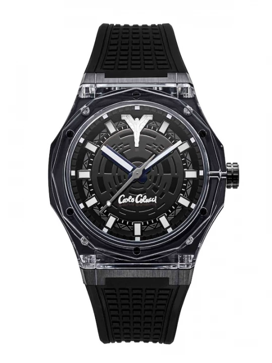 Foto van product Carlo Colucci Analoog horloge zwart / zilver