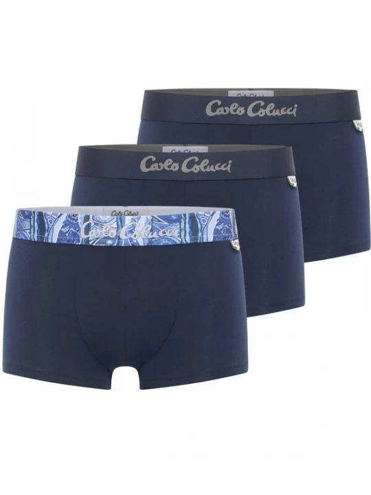 Foto van product Carlo Colucci Boxershorts 'Eccel' navy / wit