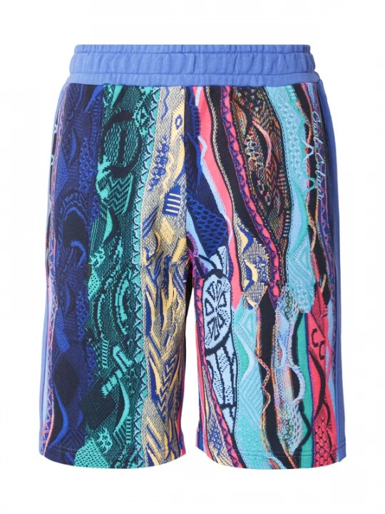 Foto van product Carlo Colucci Broek blauw / marine / geel / donkerroze