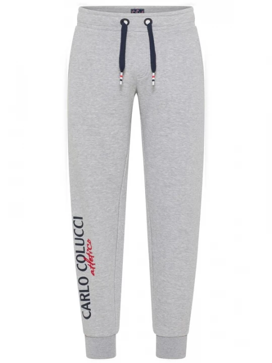 Foto van product Carlo Colucci Broek 'De Polo' blauw / grijs / rood