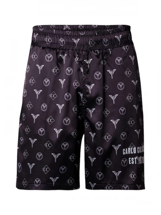 Foto van product Carlo Colucci Broek 'Dobermann' zwart / wit