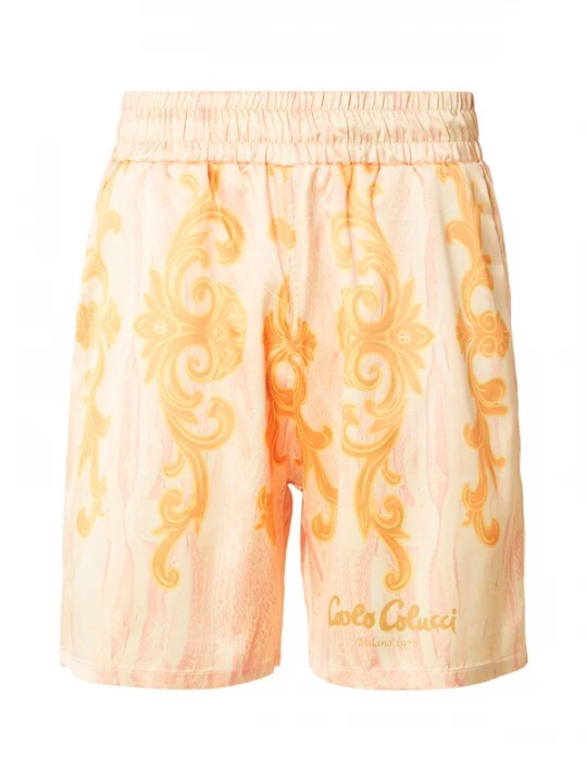 Foto van product Carlo Colucci Broek geel / oranje / rosa / wit