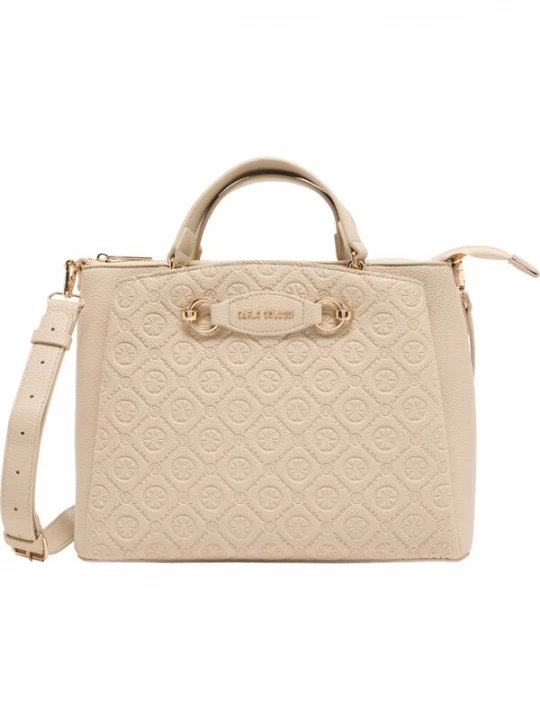 Foto van product Carlo Colucci Handtas ' Erla ' beige