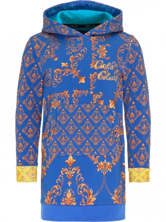 Foto van product Carlo Colucci Jurk blauw / royal blue / koningsblauw / goud