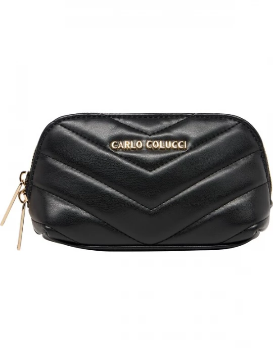 Foto van product Carlo Colucci Make up tas 'Dolar' zwart