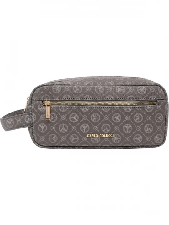 Foto van product Carlo Colucci Make up tas goud / antraciet