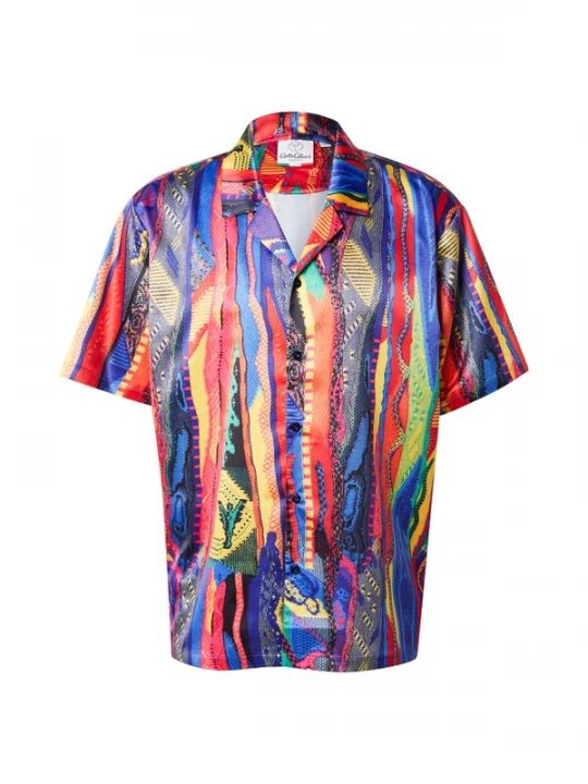 Foto van product Carlo Colucci Overhemd royal blue / koningsblauw / geel / pink / rood