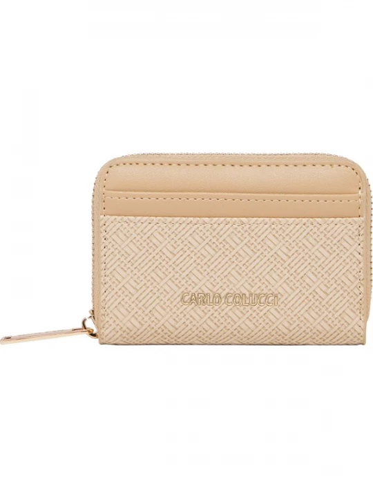 Foto van product Carlo Colucci Portemonnee 'Dezini' beige / cappuccino