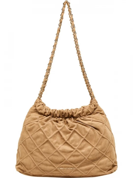 Foto van product Carlo Colucci Schoudertas beige