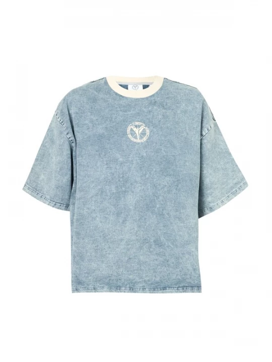 Foto van product Carlo Colucci Shirt blauw denim / wit